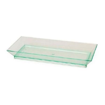 Packnwood Rectangular Transparent Green Klarity Dish, 200PK 210KLAR1365